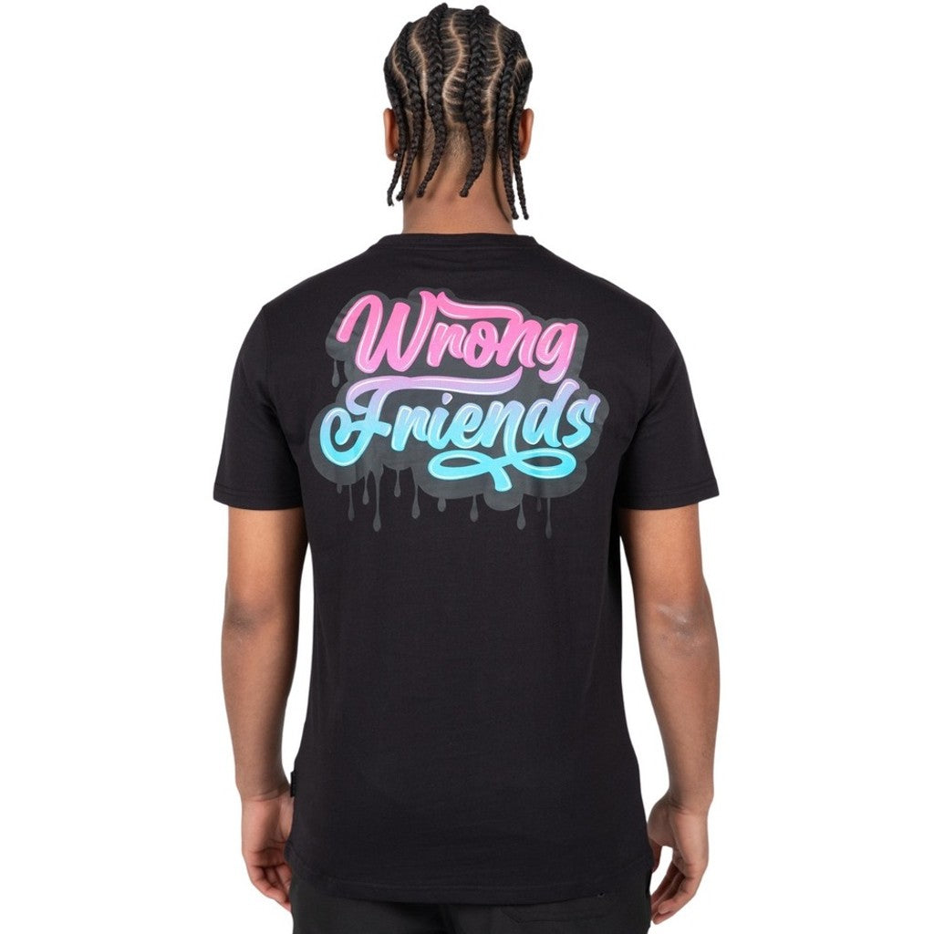 WRONG FRIENDS NERJA T-SHIRT T-SHIRTS BLACK