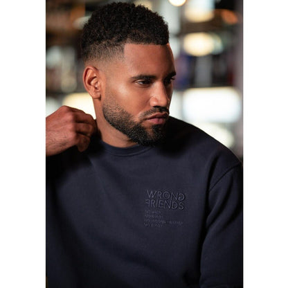 WRONG FRIENDS NO GUTS NO GLORY SWEATER SWEATERS NAVY