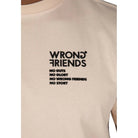 NO GUTS NO GLORY T - SHIRT - BEIGE - WRONG FRIENDS