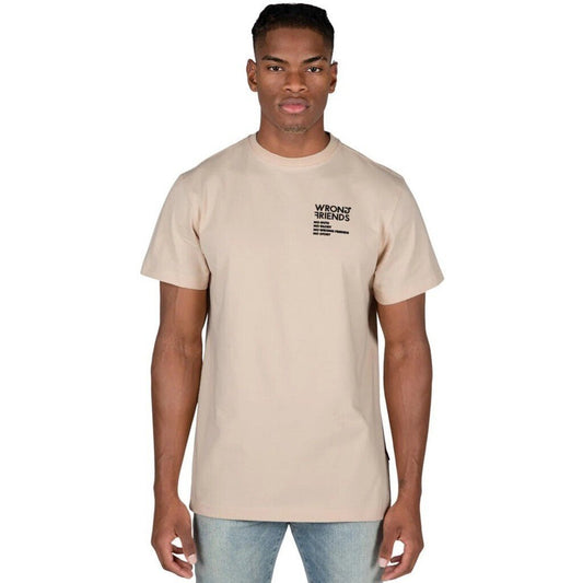 NO GUTS NO GLORY T - SHIRT - BEIGE - WRONG FRIENDS
