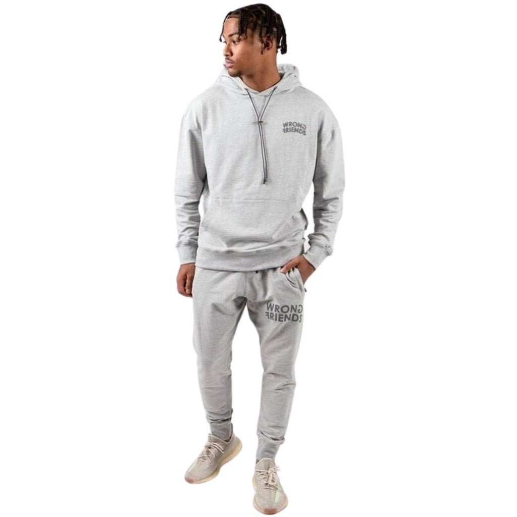 WRONG FRIENDS ORLANDO OVERSIZED HOODIE HOODIES GREY
