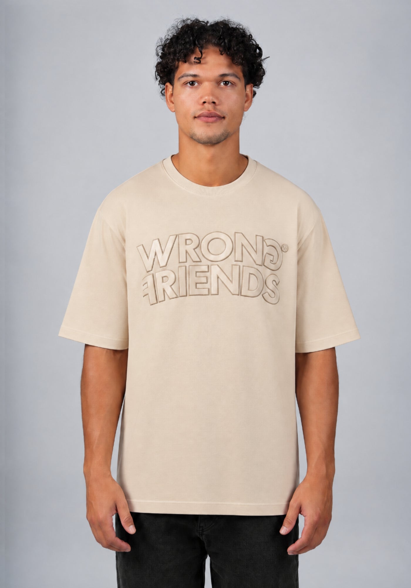 WRONG FRIENDS PORI T-SHIRT T-SHIRTS SAND