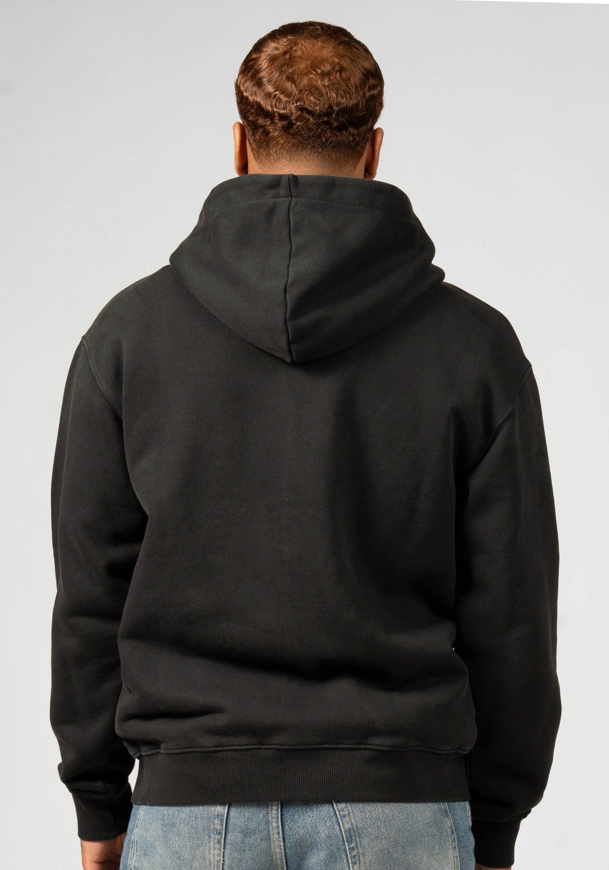 WRONG FRIENDS PORI ZIPPED HOODIE HOODIES BLACK