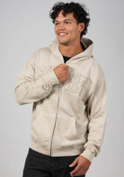 WRONG FRIENDS PORI ZIPPED HOODIE HOODIES SAND