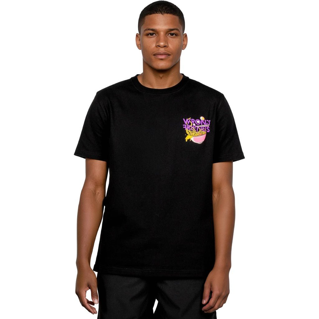 WRONG FRIENDS RAMEN T-SHIRT T-SHIRTS BLACK
