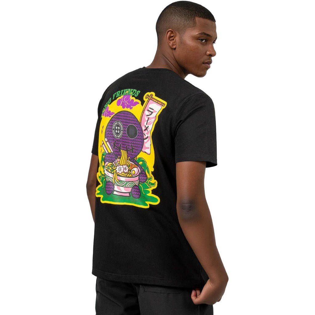 WRONG FRIENDS RAMEN T-SHIRT T-SHIRTS BLACK
