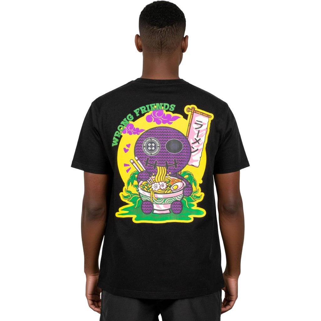 WRONG FRIENDS RAMEN T-SHIRT T-SHIRTS BLACK