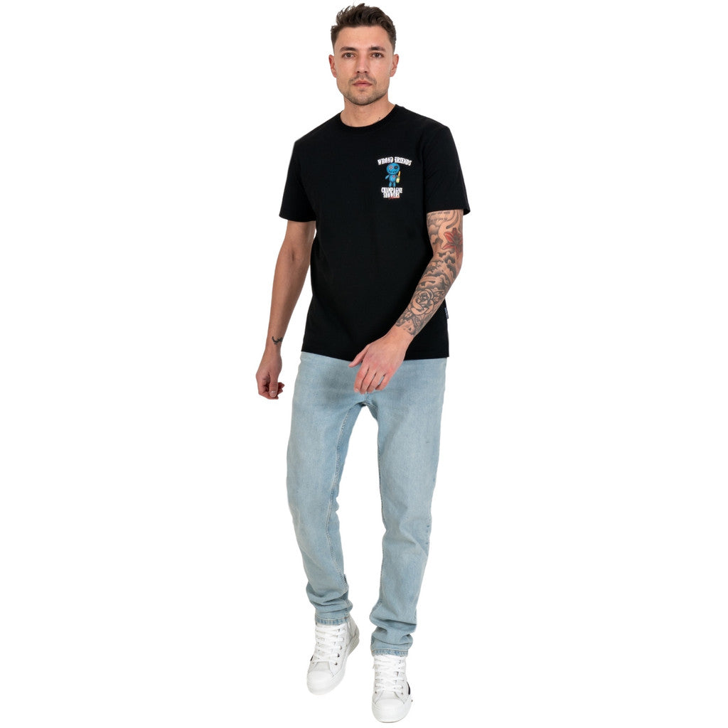 WRONG FRIENDS RENO T-SHIRT T-SHIRTS BLACK
