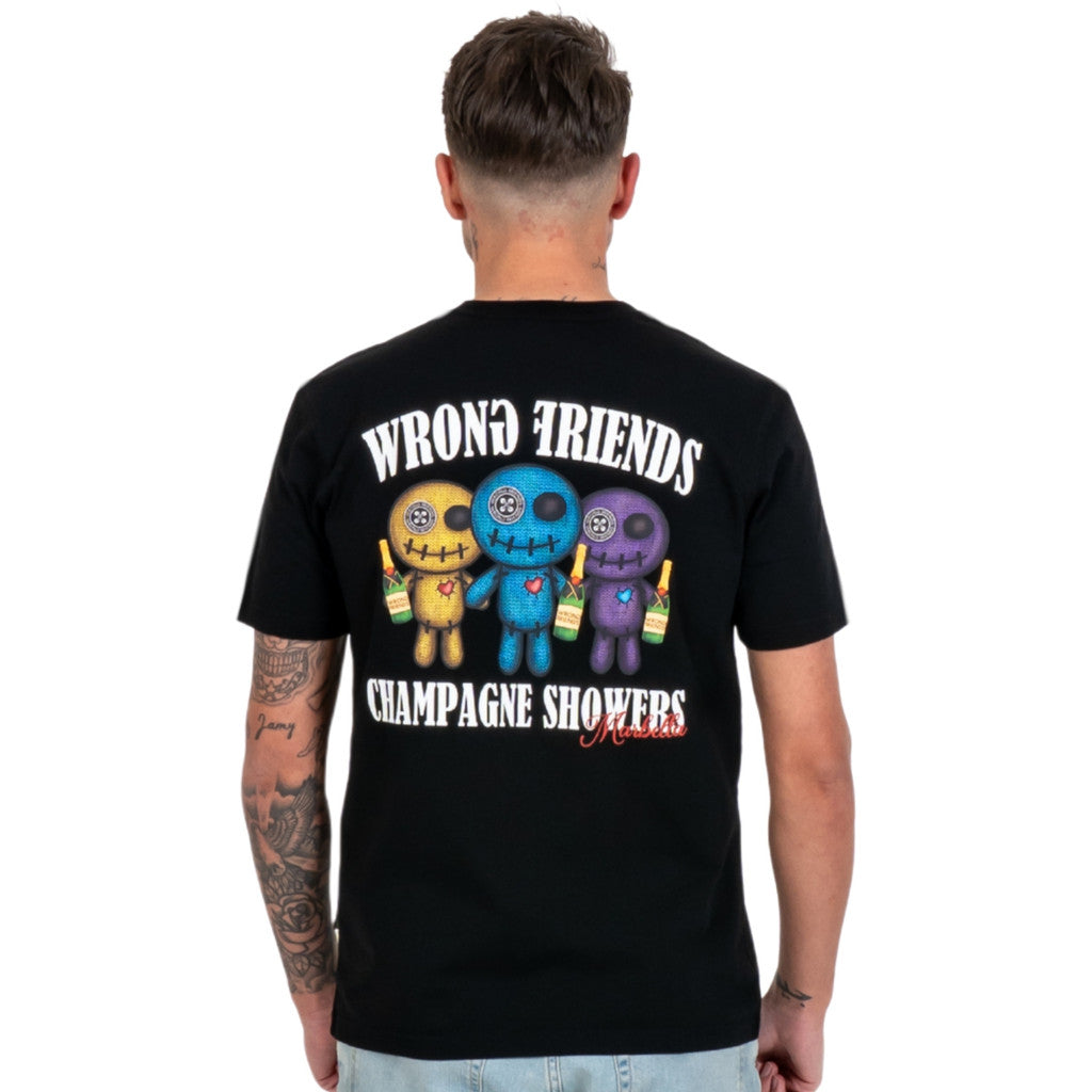 WRONG FRIENDS RENO T-SHIRT T-SHIRTS BLACK