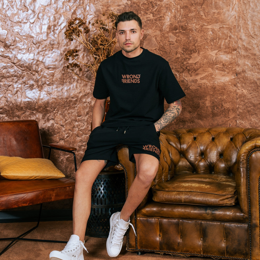 WRONG FRIENDS SANTIAGO T-SHIRT T-SHIRTS BLACK