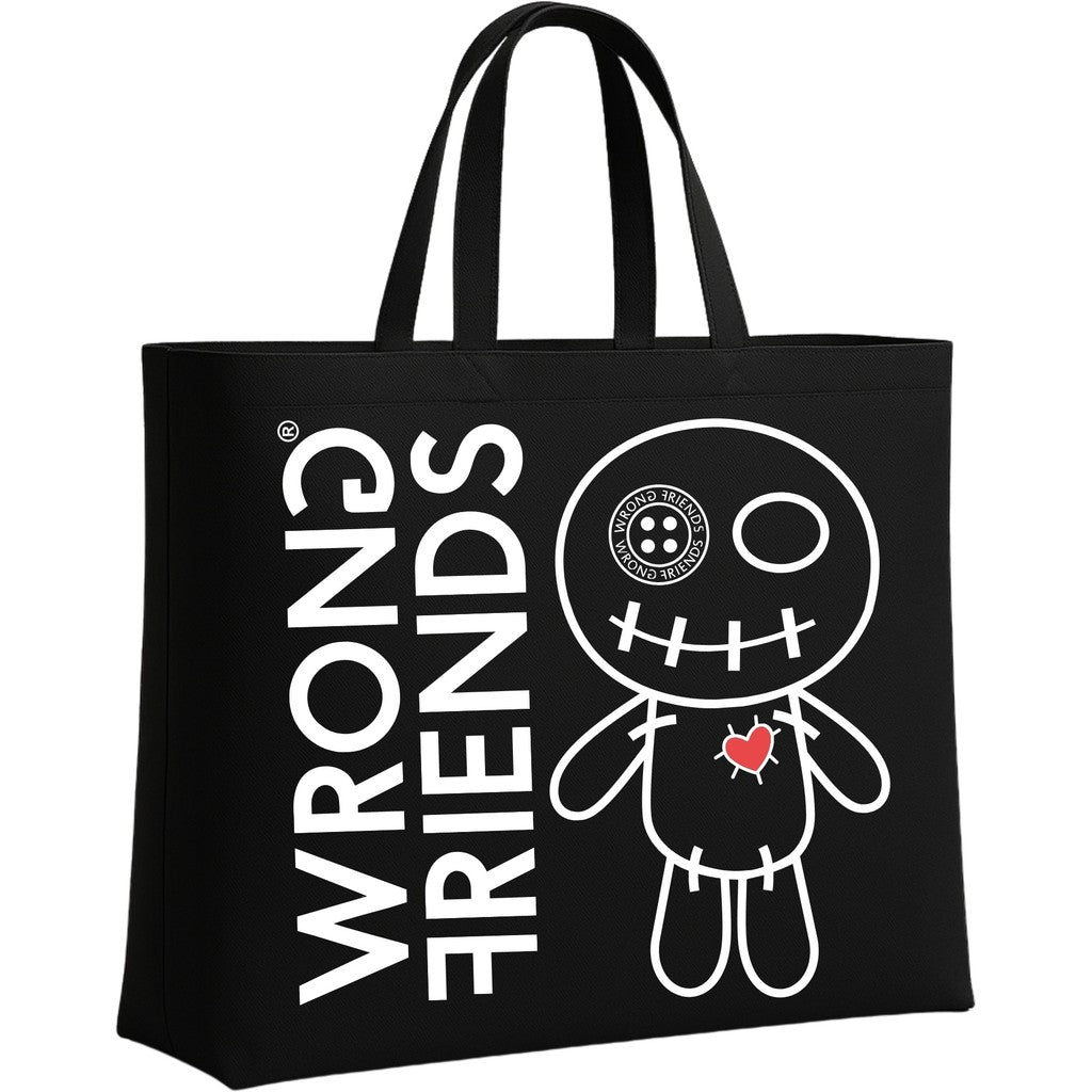 WRONG FRIENDS SHOPPING BAG ACCESSORIES BLACK