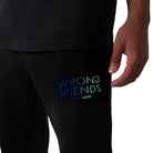WRONG FRIENDS SIMI VALLEY JOGGER JOGGERS BLACK/BLUE
