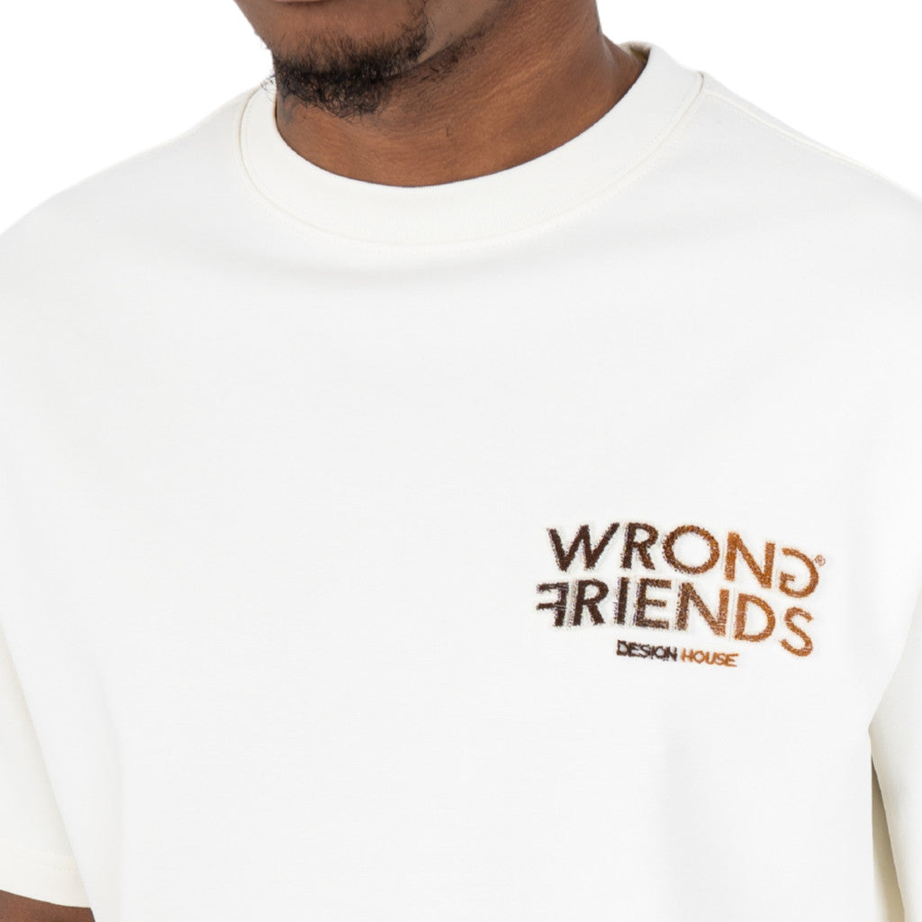 WRONG FRIENDS SIMI VALLEY T-SHIRT T-SHIRTS BEIGE/BROWN