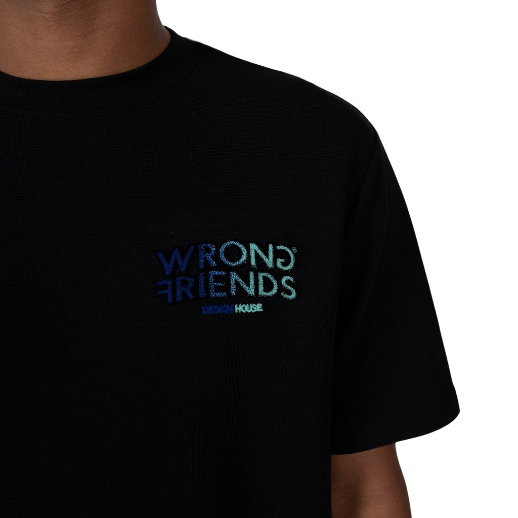 WRONG FRIENDS SIMI VALLEY T-SHIRT T-SHIRTS BLACK/BLUE