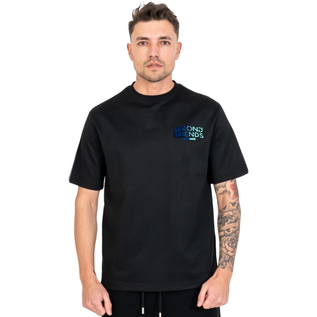 WRONG FRIENDS SIMI VALLEY T-SHIRT T-SHIRTS BLACK/BLUE