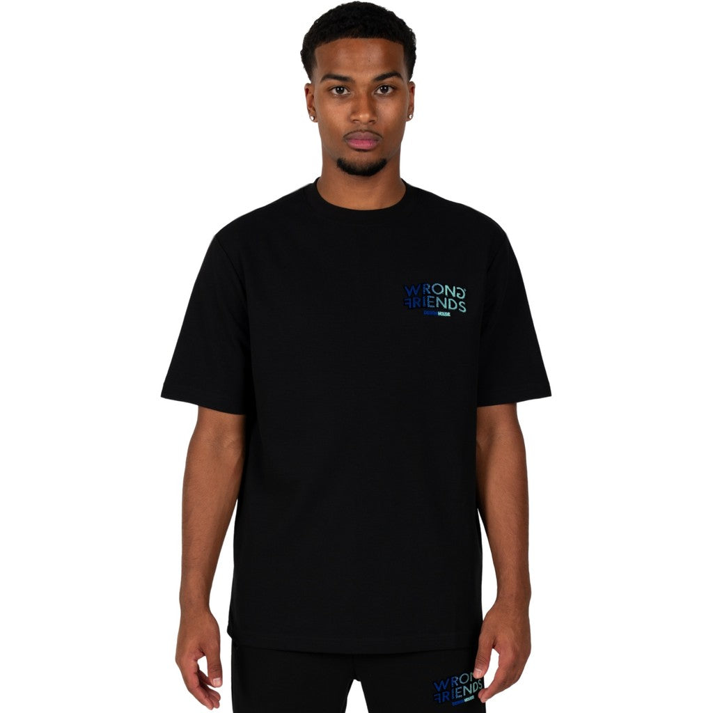 WRONG FRIENDS SIMI VALLEY T-SHIRT T-SHIRTS BLACK/BLUE