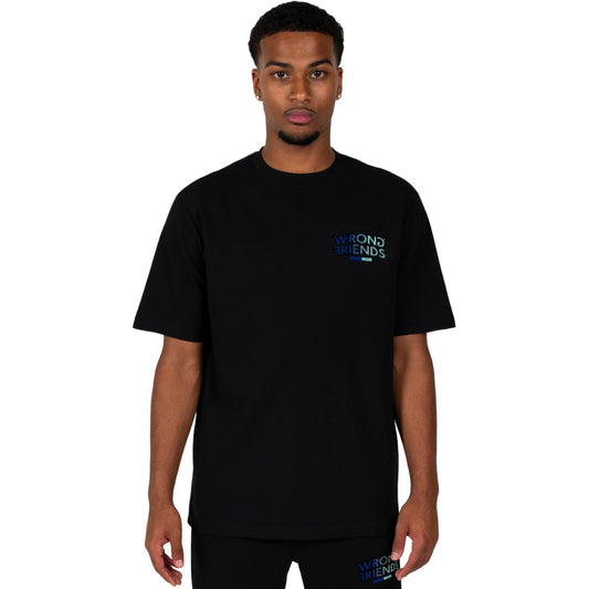 WRONG FRIENDS SIMI VALLEY T-SHIRT T-SHIRTS BLACK/BLUE