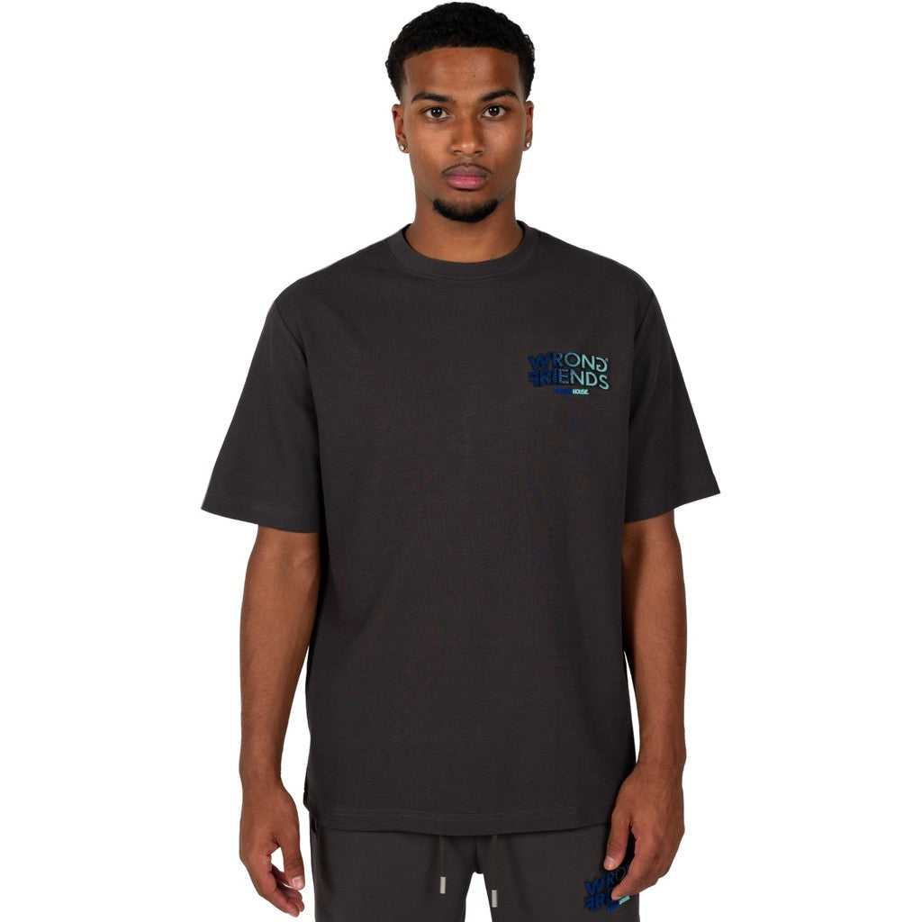 WRONG FRIENDS SIMI VALLEY T-SHIRT T-SHIRTS GREY/BLUE
