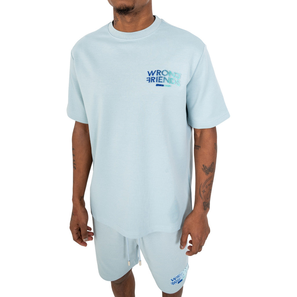 WRONG FRIENDS SIMI VALLEY T-SHIRT T-SHIRTS LIGHT BLUE