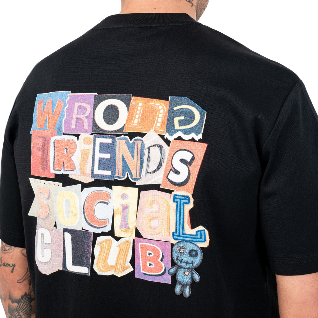 WRONG FRIENDS SOCIAL CLUB T-SHIRT T-SHIRTS BLACK