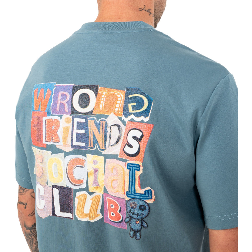 WRONG FRIENDS SOCIAL CLUB T-SHIRT T-SHIRTS BLUE