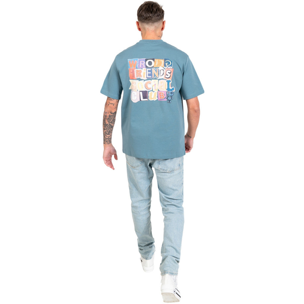 WRONG FRIENDS SOCIAL CLUB T-SHIRT T-SHIRTS BLUE