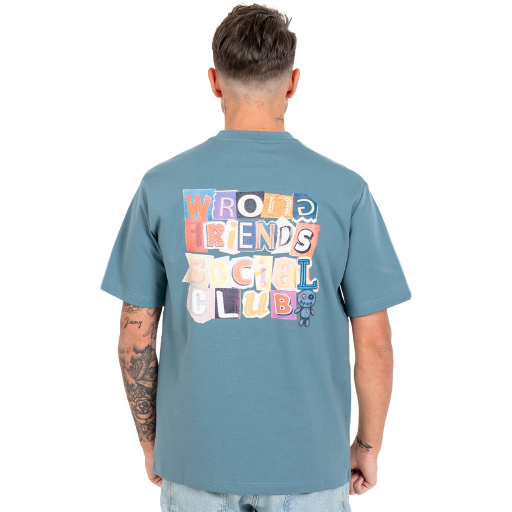 WRONG FRIENDS SOCIAL CLUB T-SHIRT T-SHIRTS BLUE