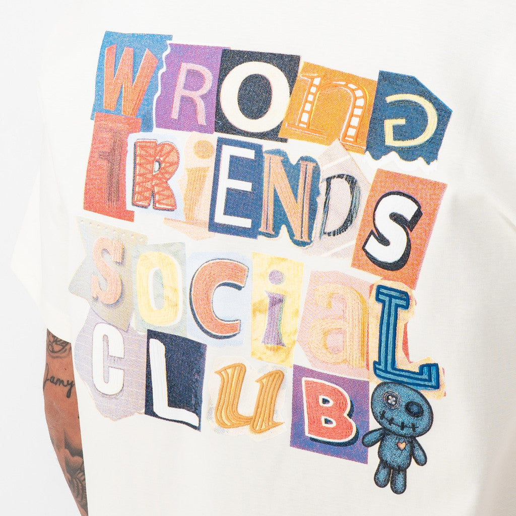 WRONG FRIENDS SOCIAL CLUB T-SHIRT T-SHIRTS COCONUT WHITE