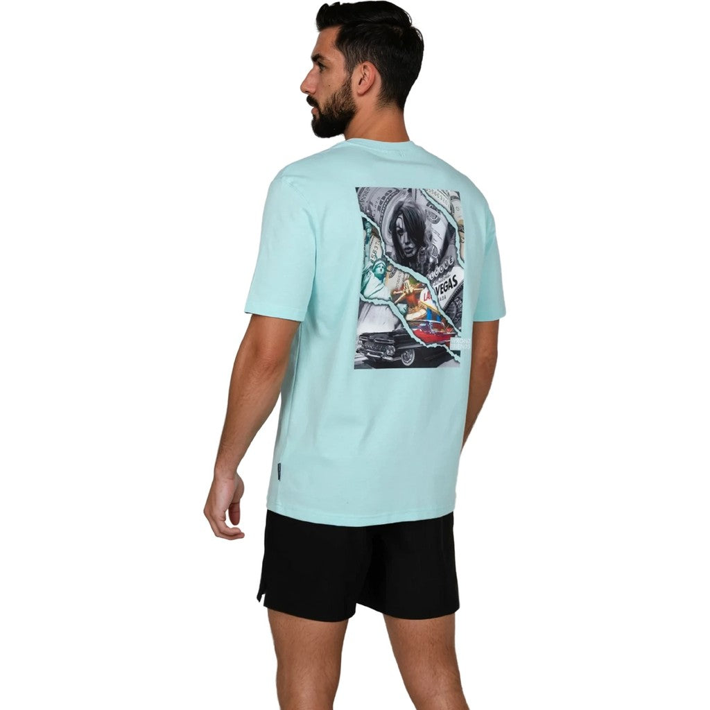 WRONG FRIENDS SPRING VALLEY T-SHIRT T-SHIRTS LIGHT BLUE