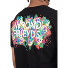 TAMBA ROSES T - SHIRT - BLACK - WRONG FRIENDS