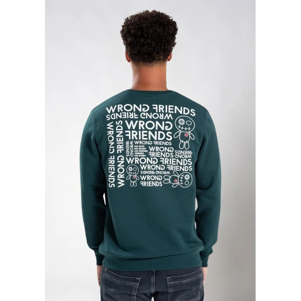 WRONG FRIENDS TAOS SWEATER SWEATERS TEAL