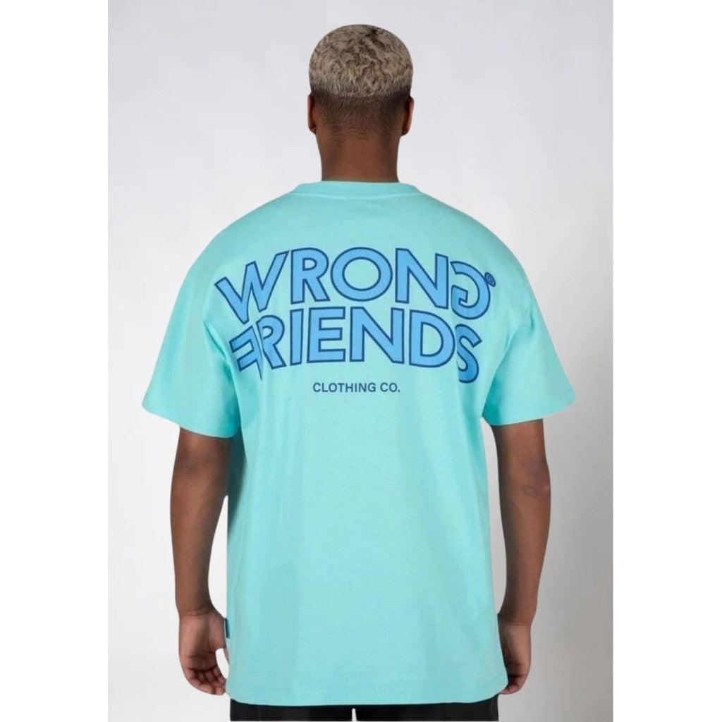 WRONG FRIENDS TIRANA OVERSIZED T-SHIRT T-SHIRTS BLUE