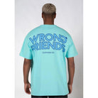 WRONG FRIENDS TIRANA OVERSIZED T-SHIRT T-SHIRTS BLUE