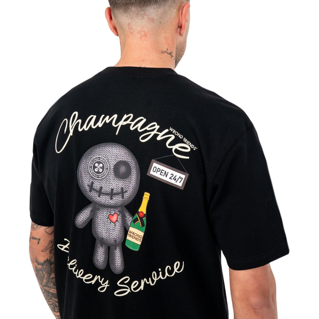 WRONG FRIENDS TULSA T-SHIRT T-SHIRTS BLACK