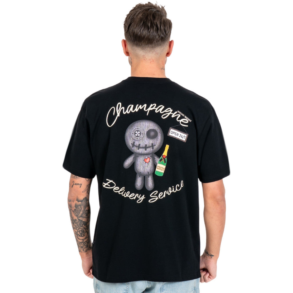 WRONG FRIENDS TULSA T-SHIRT T-SHIRTS BLACK