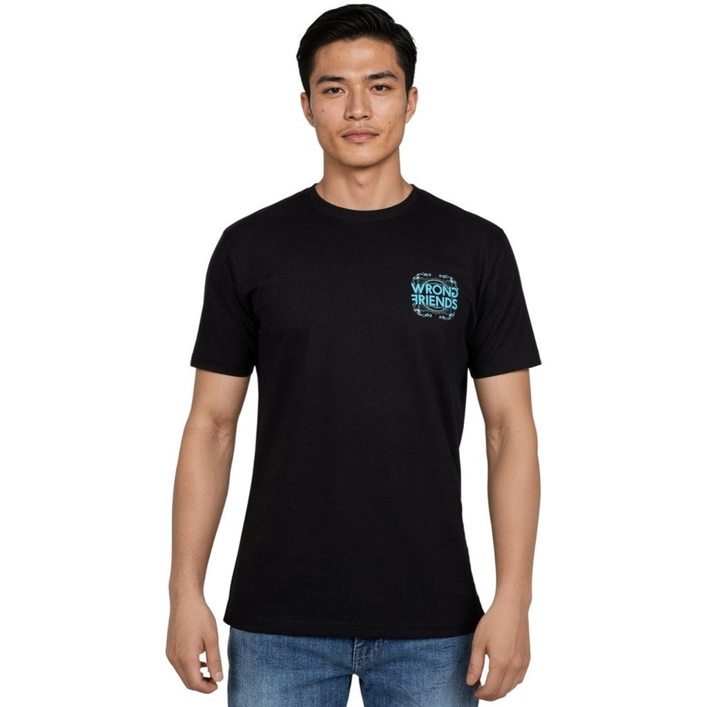 WRONG FRIENDS VARNA T-SHIRT T-SHIRTS BLACK