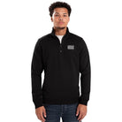 VICHY HALF ZIP SWEATER - BLACK - WRONG FRIENDS