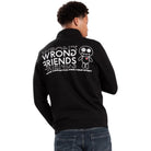VICHY HALF ZIP SWEATER - BLACK - WRONG FRIENDS