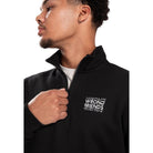 VICHY HALF ZIP SWEATER - BLACK - WRONG FRIENDS