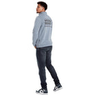 VICHY HALF ZIP SWEATER - LIGHT BLUE - WRONG FRIENDS