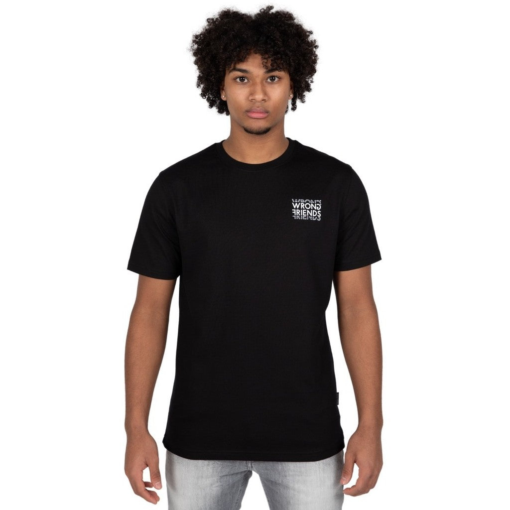 WRONG FRIENDS VICHY T-SHIRT T-SHIRTS BLACK