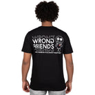 WRONG FRIENDS VICHY T-SHIRT T-SHIRTS BLACK