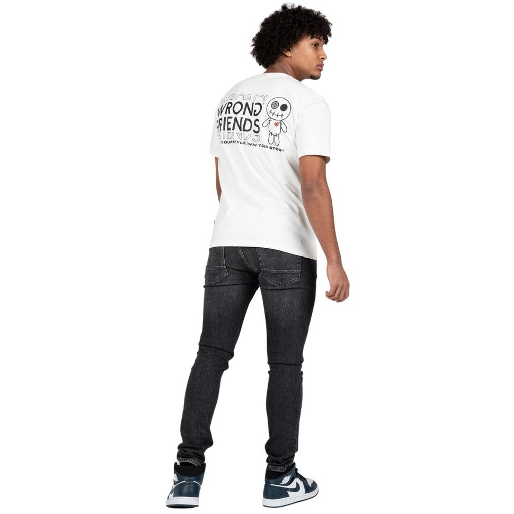WRONG FRIENDS VICHY T-SHIRT T-SHIRTS COCONUT WHITE