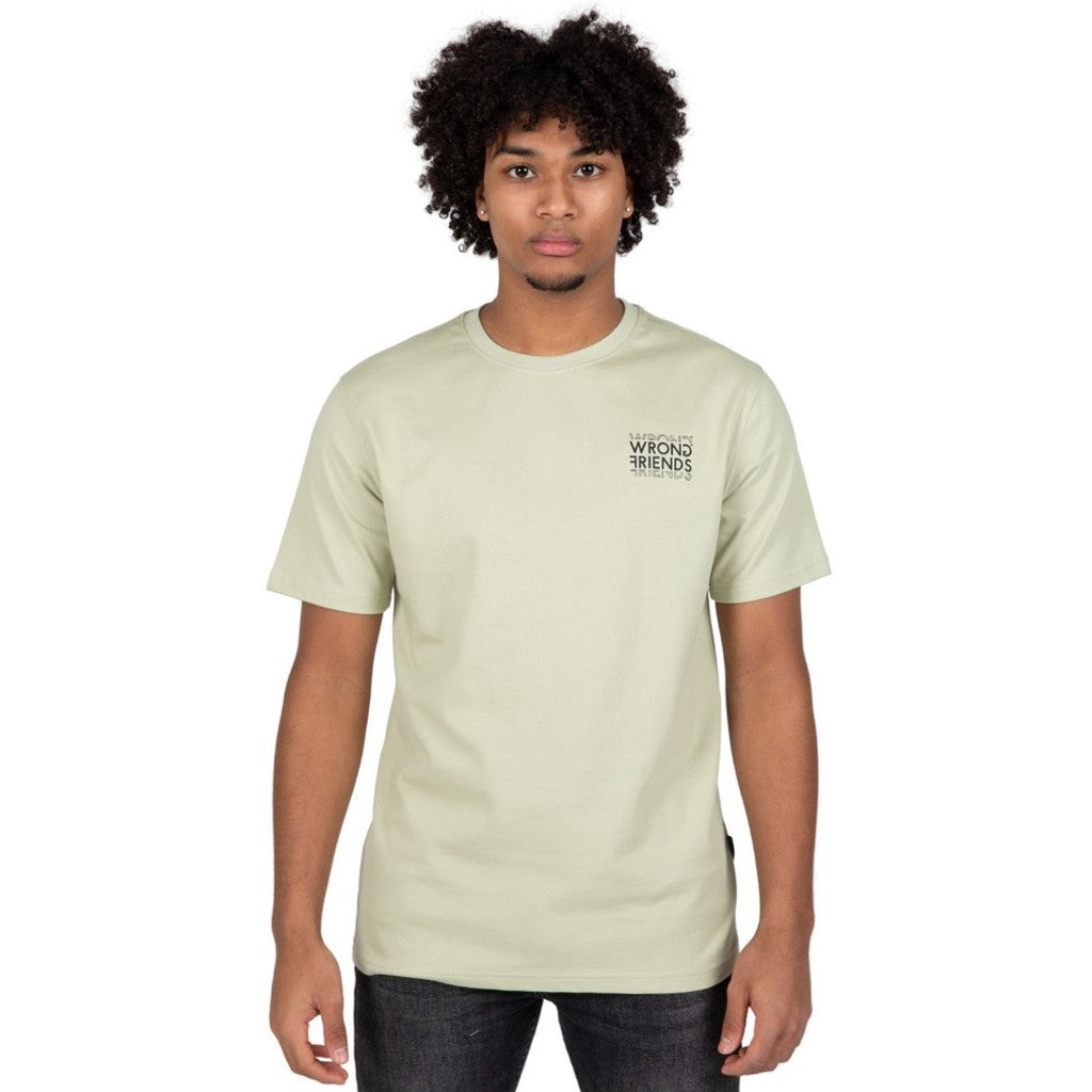 WRONG FRIENDS VICHY T-SHIRT T-SHIRTS LIGHT GREEN