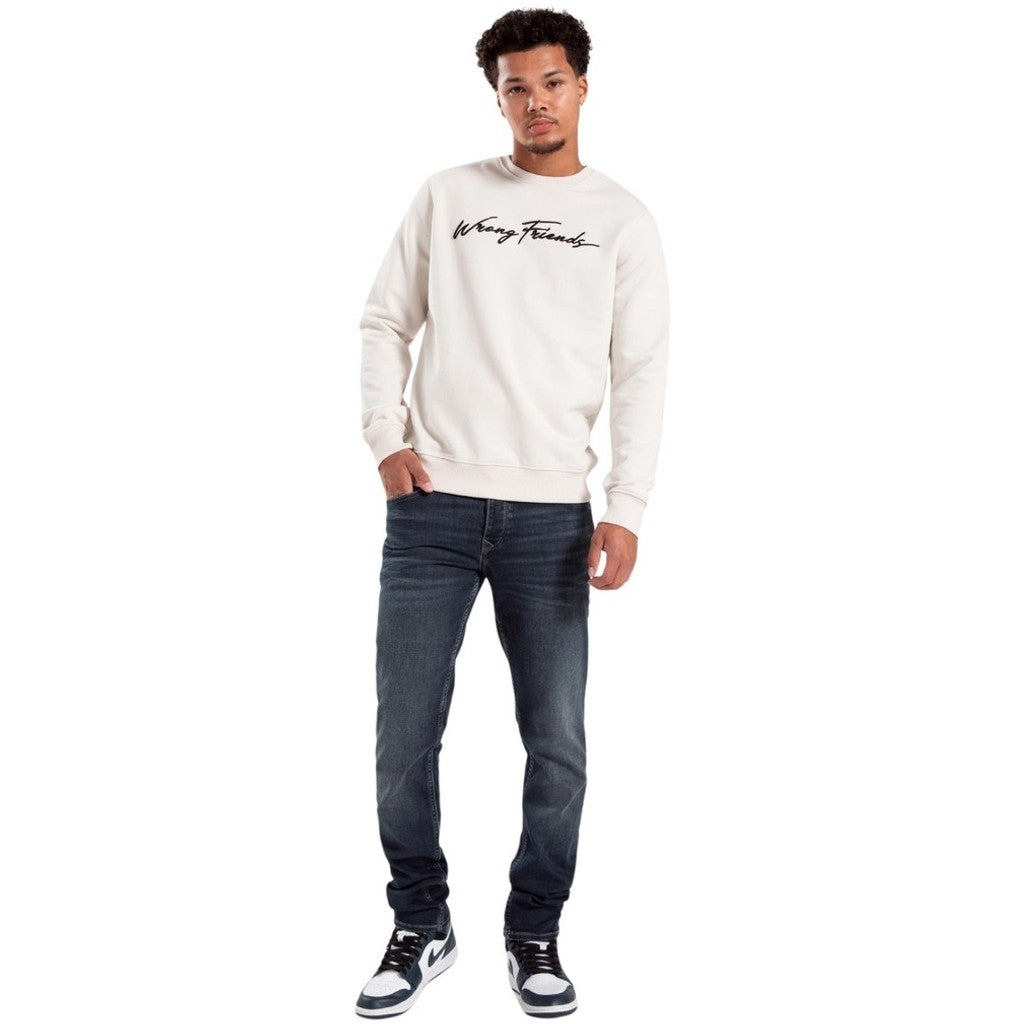 WRONG FRIENDS VIGO SWEATER SWEATERS LIGHT GREY