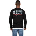 WRONG FRIENDS WF DESIGN HOUSE SWEATER SWEATERS BLACK
