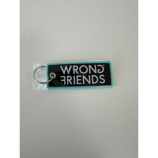 WRONG FRIENDS WRONG FRIENDS WOOVEN KEYCHAIN POS-materiaal BLUE