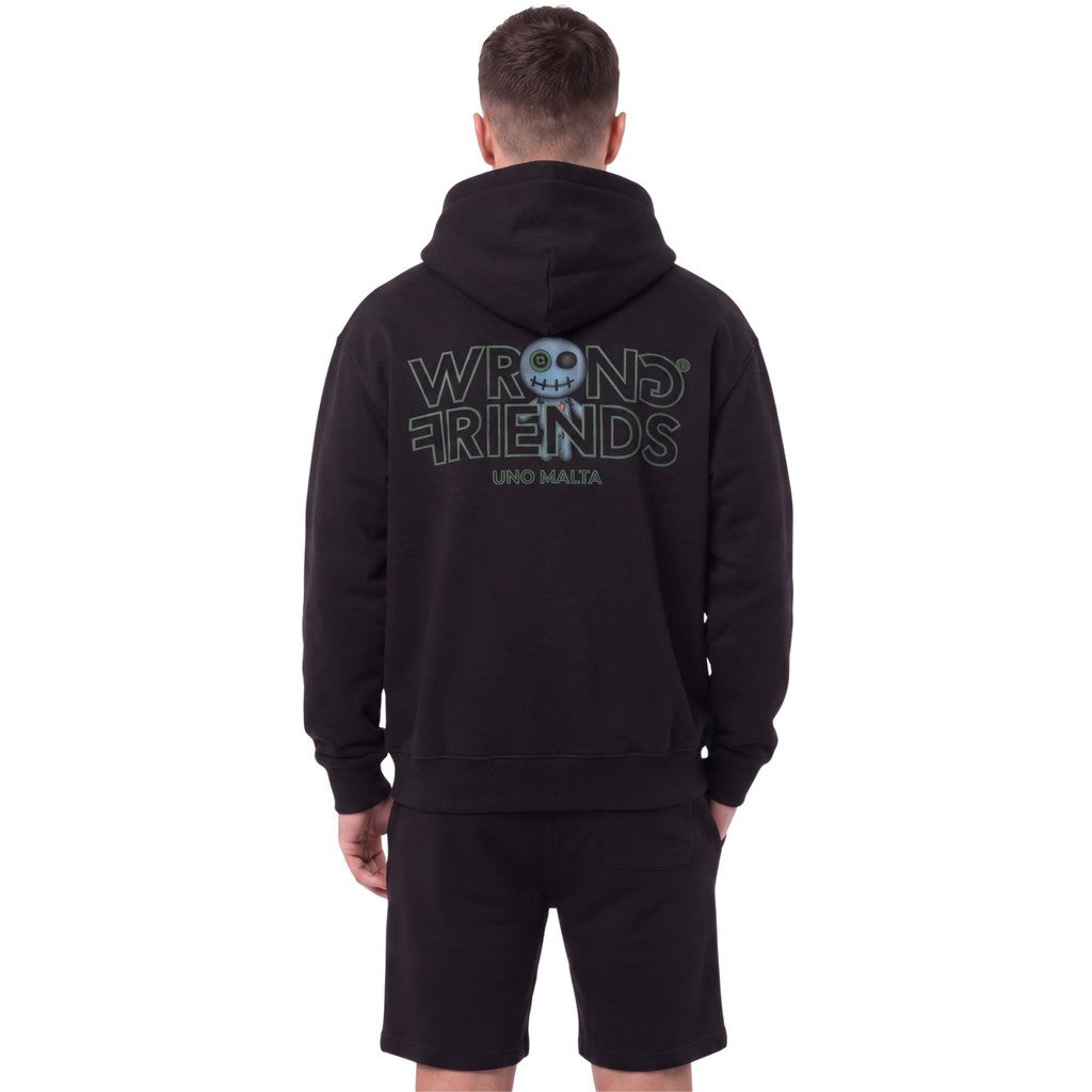 WRONG FRIENDS WRONG FRIENDS x UNO MALTA HOODIE 001 HOODIES BLACK