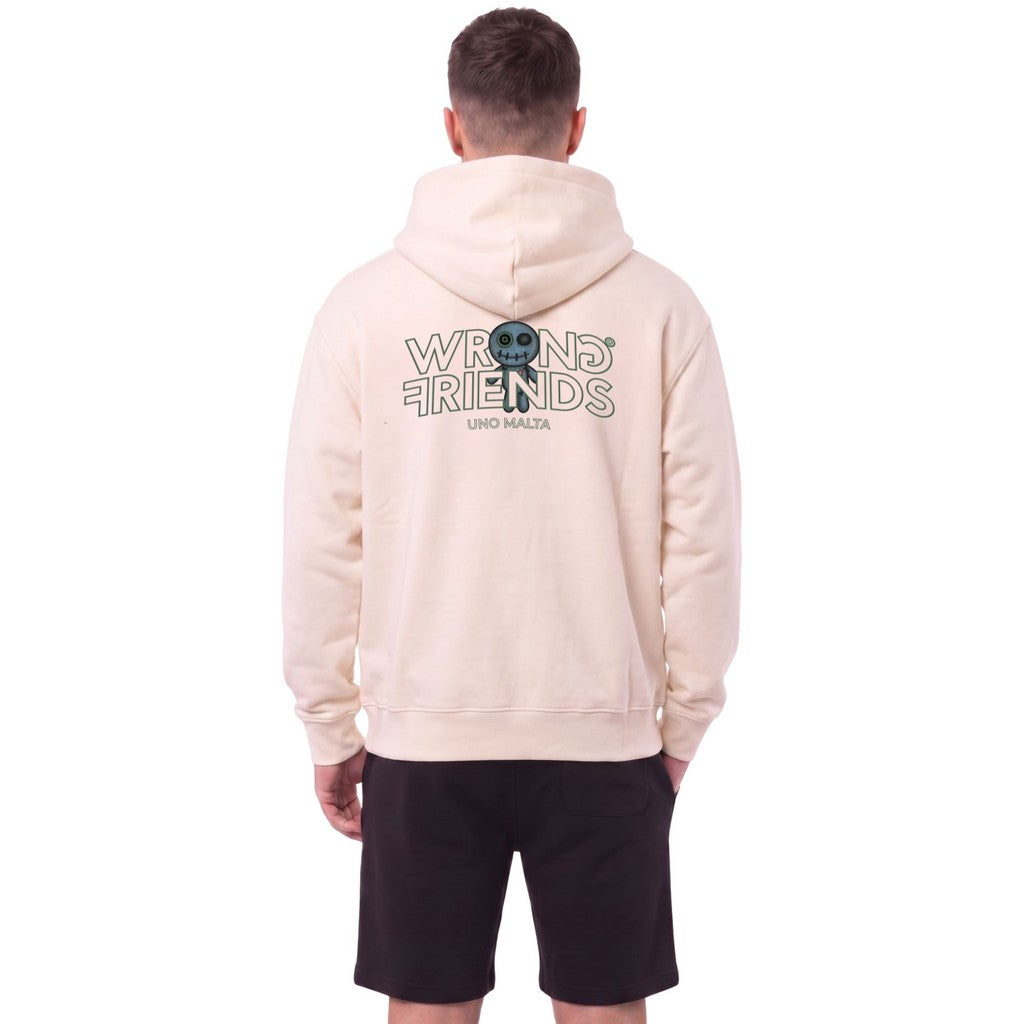 WRONG FRIENDS WRONG FRIENDS x UNO MALTA HOODIE 001 HOODIES COCONUT WHITE