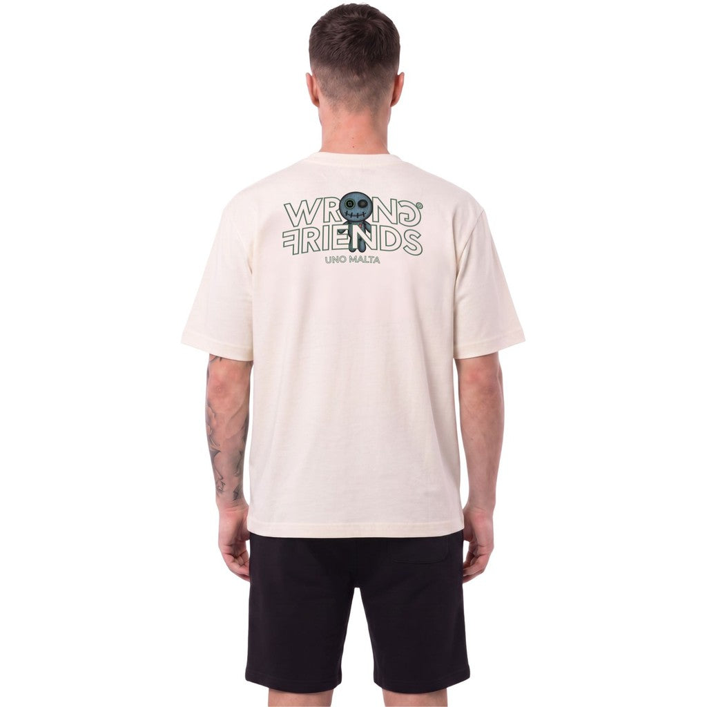 WRONG FRIENDS WRONG FRIENDS x UNO MALTA T-SHIRT 001 T-SHIRTS COCONUT WHITE